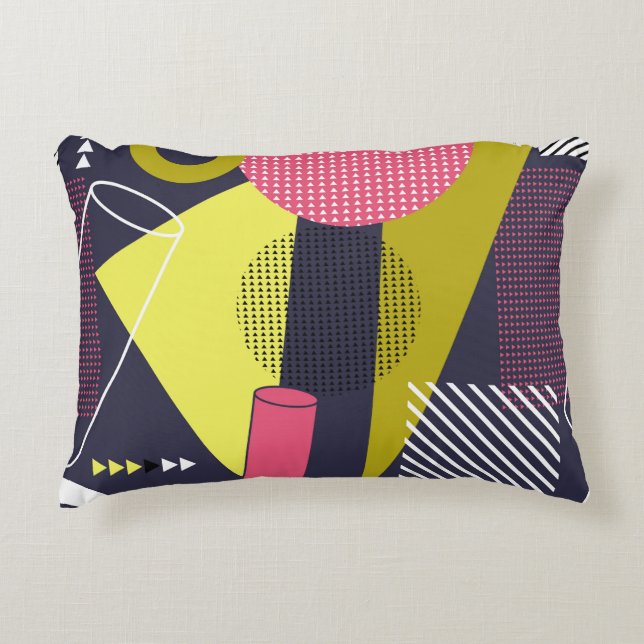 Retro style texture, pattern design. art,abstract, decorative cushion (Front)