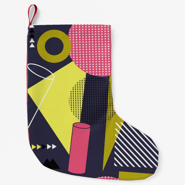 Retro style texture, pattern design. art,abstract, small christmas stocking (Front)