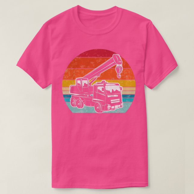 Retro style Tow Truck Driver T-Shirt (Design Front)