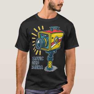 Retro Style Traffic Speed Camera Illustration T-Shirt