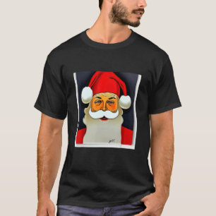 Retro Style Vintage Santa Claus Holiday Christmas  T-Shirt
