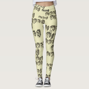 Retro style Vixen Blocks  Leggings
