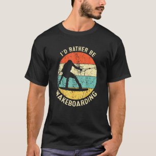 Retro Style Wakeboarder Vintage Wakeboarding Idea T-Shirt