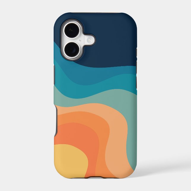 Retro style waves decoration (Back)