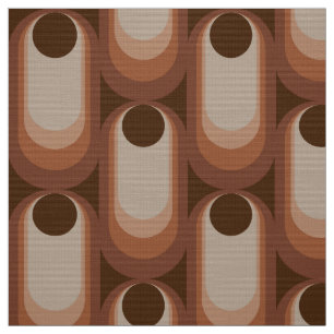 Retro styled 60s 70s pattern fabric