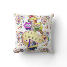 Retro styled rainbow coloured -gay love