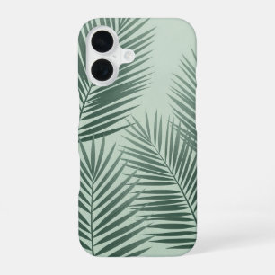 Retro Stylised Tropical Fronds iPhone 16 Case