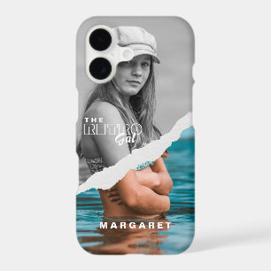Retro Stylish Black & White Portrait Photo Display