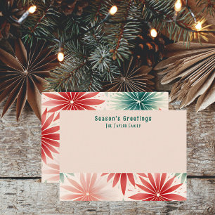 Retro Stylish Christmas Season's Greetings  Card