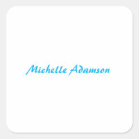 Retro Stylish Elegant Plain Sky Blue White
