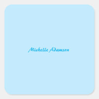 Retro Stylish Elegant Plain Sky Blue White