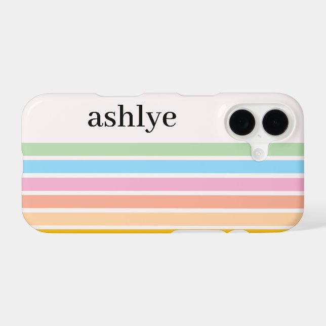 Retro Stylish Modern Personalised Name Classic  (Back (Horizontal))