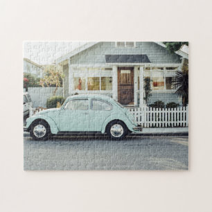 Retro Suburb Car Jigsaw Puzzle