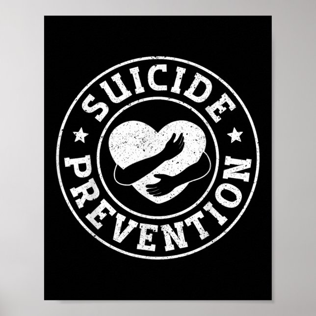 Retro Suicide Prevention  Poster (Front)