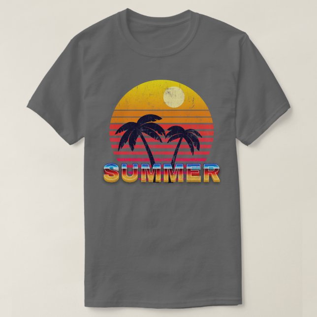 Retro Summer 80s T-Shirt (Design Front)
