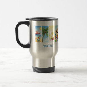 Retro Summer Beach Vibes Sublimation Mug – Vintage
