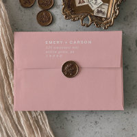Retro Summer | Blush Pink Wedding Invitation