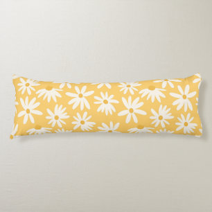 Retro Summer Daisies Pattern Small #5 #pattern  Body Cushion