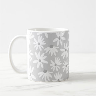 Retro Summer Daisies Pattern Small #6 #pattern Coffee Mug