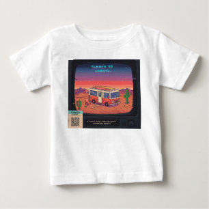 Retro Summer Error 404 T-Shirt Glitch Art