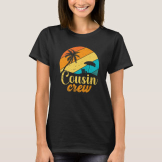 Retro Summer Family Vacation Vintage Beach Cousin  T-Shirt
