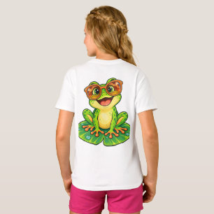 Retro Summer Frog with Sunglasses PNG Cute Tropi T-Shirt