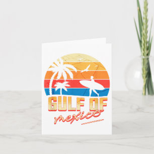 Retro Summer Gulf Of Mexico Forever Beach Golfo De Card