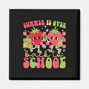 Retro Summer Is Over Back To School Cute Teachers  Magnet