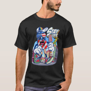 Retro Summer Popsicle Stay Cool Ice Cream Quotes T-Shirt