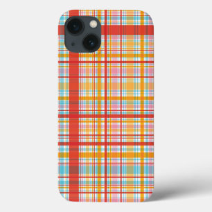 Retro Summer Red Plaid Checks Pattern Phone Case