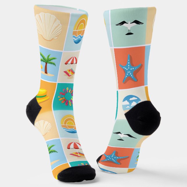 Retro Summer Socks (Angled)