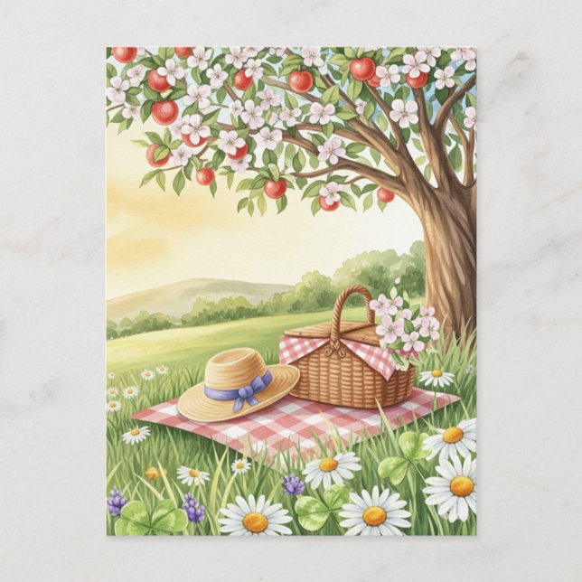  retro Summer Solstice  Postcard (Front)