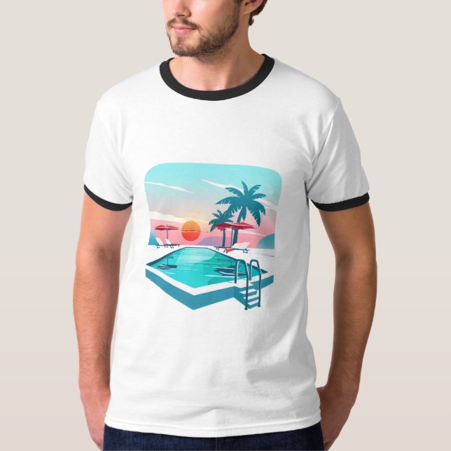retro summer tshart T-Shirt (Front)