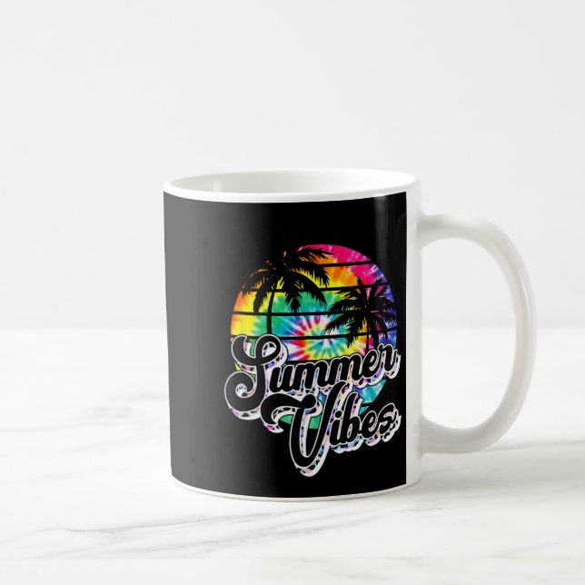 Retro Summer Vibes Leopard Sunglasses Summer Lover Coffee Mug (Right)