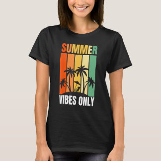 Retro Summer Vibes Vintage Rays Beachy Vibes T-Shirt