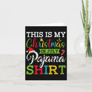 Retro Summer Xmas This Is My Christmas In July Paj Card