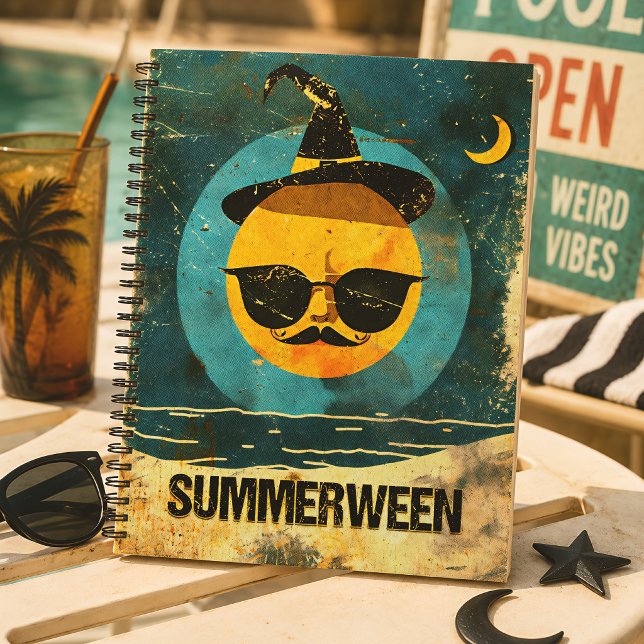 Retro Summerween Spooky Summer Halloween Notebook (Creator Uploaded)