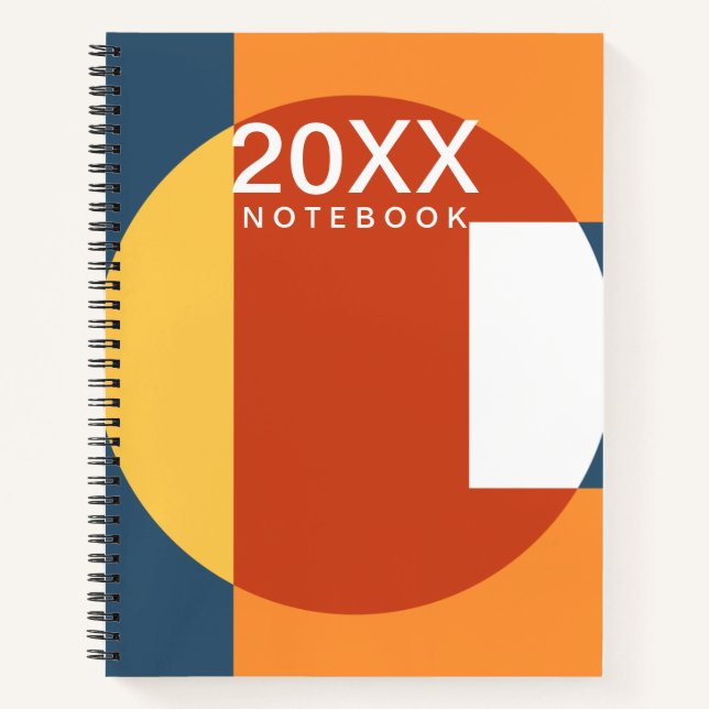Retro Sun abstract  Notebook (Front)