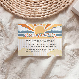 Retro Sun Books for Baby Card