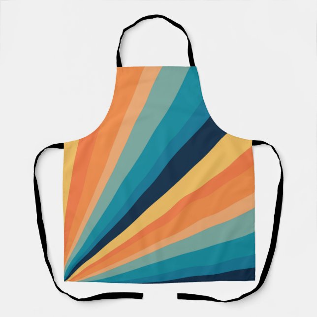 Retro sun rays apron (Front)