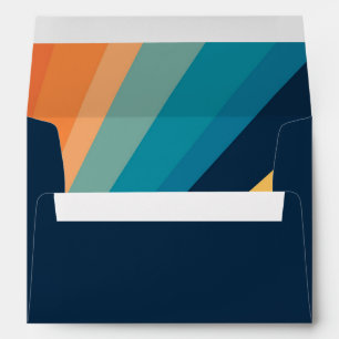 Retro sun rays envelope