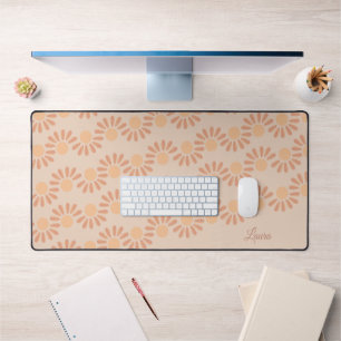 Retro Sun Summer Vibes Desk Mat