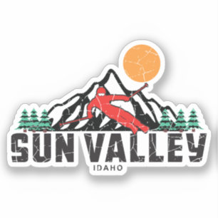 Retro Sun Valley Ski  Sticker