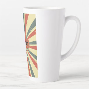 Retro Sunburst Memory   Faded Glory Revival Latte Mug