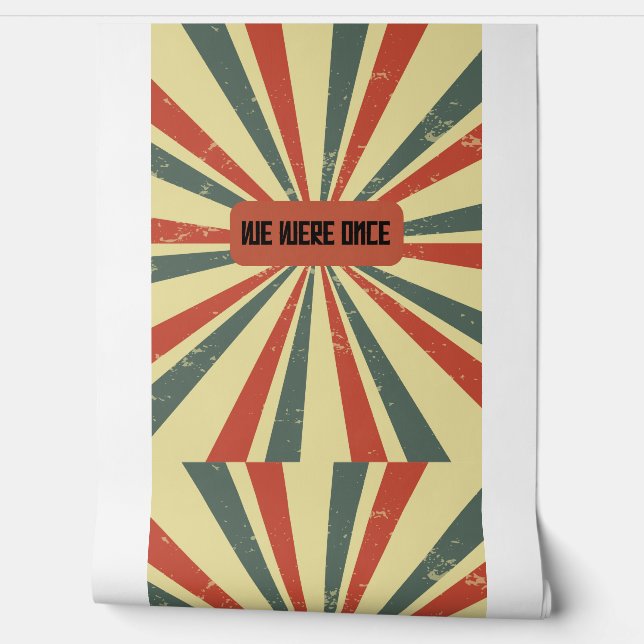 Retro Sunburst Memory | Faded Glory Revival Wallpaper (Unrolling)