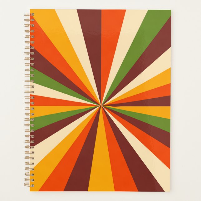 Retro Sunburst Planner (Front)