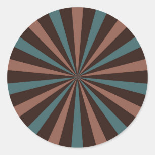 Retro Sunburst Sticker - Classic and Timeless