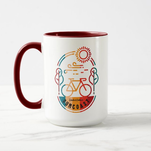Retro Suncoast Bike Trail  Mug (Left)
