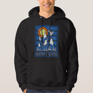 Retro Sunday River Ski Sunset Hoodie