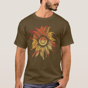 Retro Sunflower Gardening Garden Vintage Sunflower T-Shirt